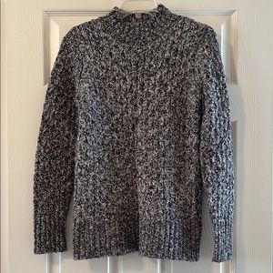 Cozy Black, White and Gray Knit Sweater